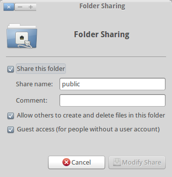 Folder Sharin
